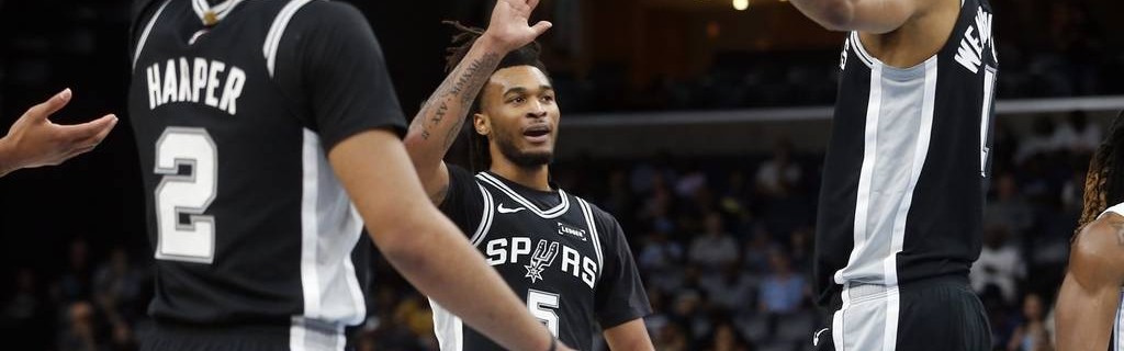 文班亚马19+15+3+3抢断7盖帽 卡斯尔15+9马刺轻取灰熊