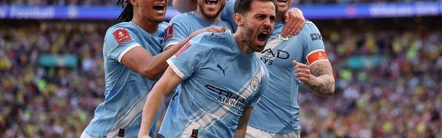 有阿森纳球迷恳求瓜迪奥拉让阿森纳拿英超冠军，曼城创下连续四次进足总杯决赛纪录